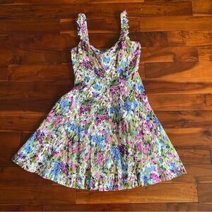 Nine West Abstract Floral Dress